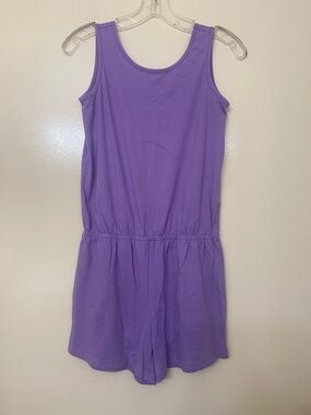 Girls' Sleeveless Purple Romper